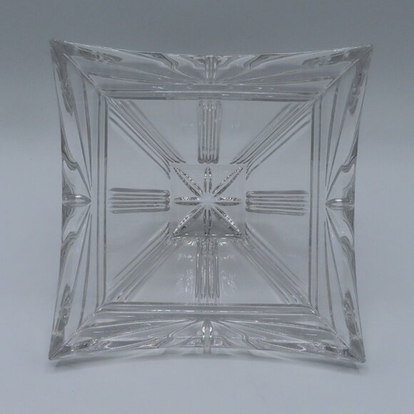 Waterford Marquis Odyssey Square Cut Crystal Glass Candy Bowl Nut Dish Dining - Picture 3 of 9